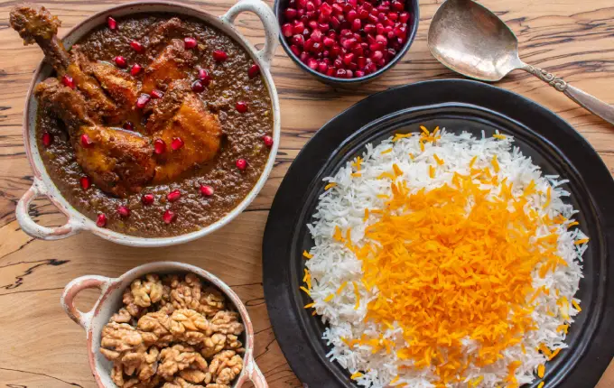 طرز تهیه فسنجان یزدی یا متنجینه
