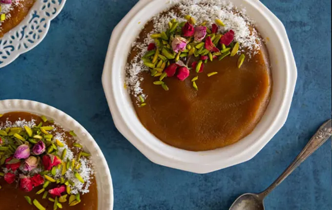 طرز تهیه حلوا ساده یک دسر ایرانی قدیمی