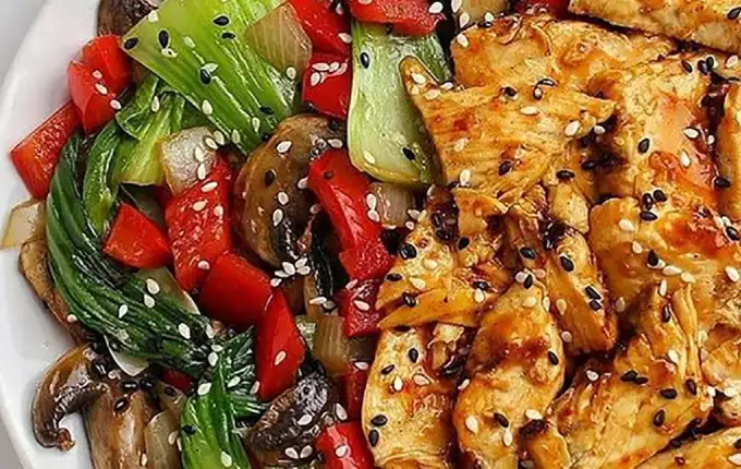طرز تهیه خوراک مرغ سبزیجات