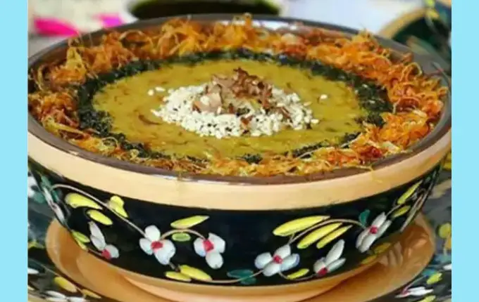 طرز تهیه آش شله قلمکار