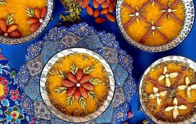 طرز تهیه شله زرد دسر ایرانی