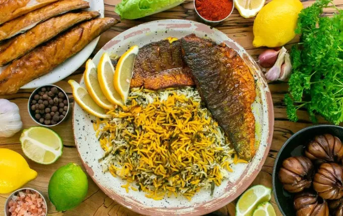 غذا با ماهی چی درست کنم؟ سبزی پلو