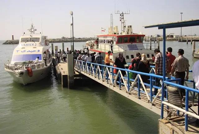 سفر به جزیره هرمز از اسکله شهید حقانی بندرعباس