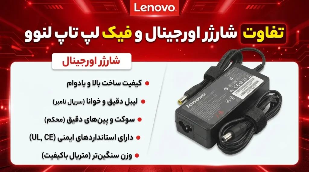 خرید شارژر لپ تاپ لنوو